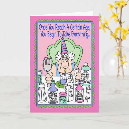 KORREL VAN de Kaart van de Verjaardag van SALT (Gele Bloem)