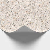 Korrelig gekleurde terrazzotextuur naadloos patroo cadeaupapier (Hoek)