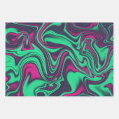 Korrelig kleurrijk vloeibaar marmer inpakpapier vel (Voorkant)