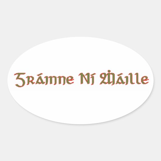 korrelig ovale sticker (Voorkant)