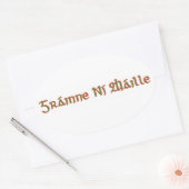 korrelig ovale sticker (Envelop)