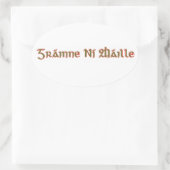 korrelig ovale sticker (Tas)