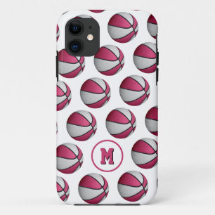 korrelig roze witte basketballen, monogrammen Case-Mate iPhone case