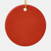 Korrelig Warm Red Achtergrond Keramisch Ornament (Voorkant)
