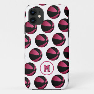 korrelig zwart basketbalpatroon, monogrammen Case-Mate iPhone case