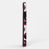 korrelig zwart basketbalpatroon, monogrammen Case-Mate iPhone case (Achterkant/rechts)