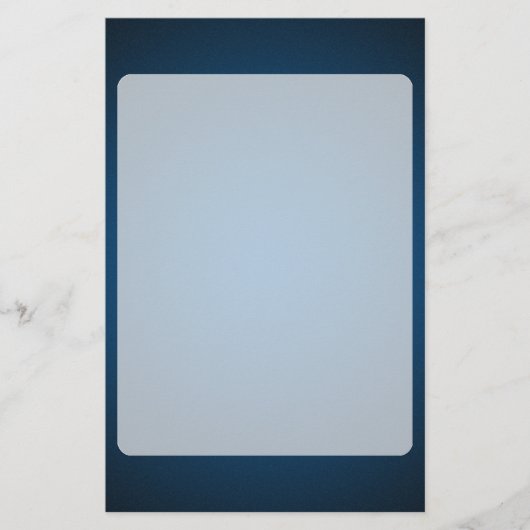 Korrelige Blauwe-Zwarte Vignette Briefpapier (Voorkant)