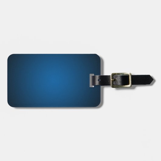 Korrelige blauwzwarte vignette bagagelabel (Voorkant horizontaal)