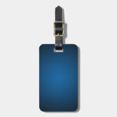 Korrelige blauwzwarte vignette bagagelabel (Voorkant verticaal)