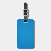 Korrelige helderblauwe achtergrond bagagelabel (Voorkant verticaal)