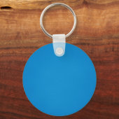 Korrelige helderblauwe achtergrond sleutelhanger (Voorkant)