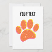  korrelige hondenvoetafdruk kaart (Voorkant)