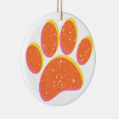  korrelige hondenvoetafdruk keramisch ornament (Rechts)