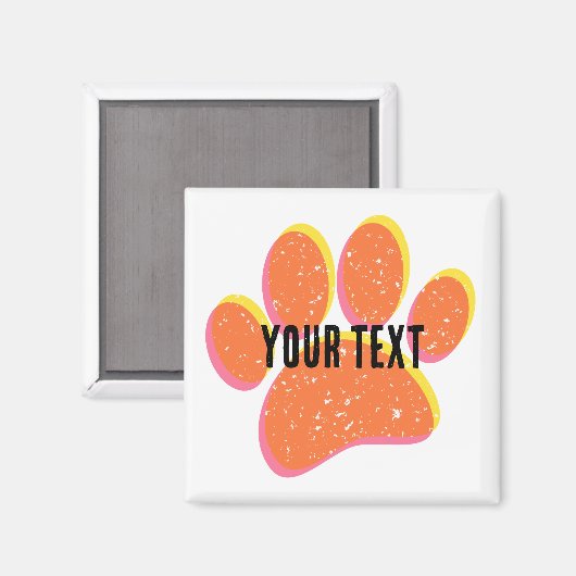  korrelige hondenvoetafdruk magneet (Voorkant / Achterkant)