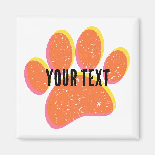  korrelige hondenvoetafdruk magneet (Voorkant)