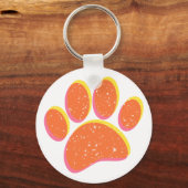  korrelige hondenvoetafdruk sleutelhanger (Voorkant)