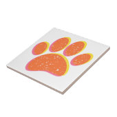 korrelige hondenvoetafdruk tegeltje (Zijkant)