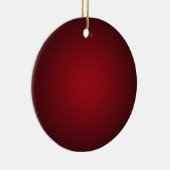 Korrelige Rood-Zwarte Vignet Keramisch Ornament (Rechts)