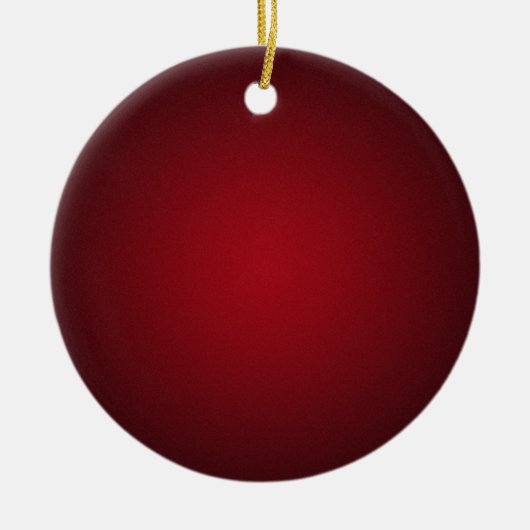 Korrelige Rood-Zwarte Vignet Keramisch Ornament (Voorkant)