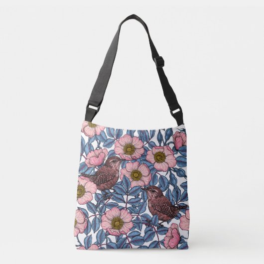Korrels in de rozen crossbody tas (Voorkant)