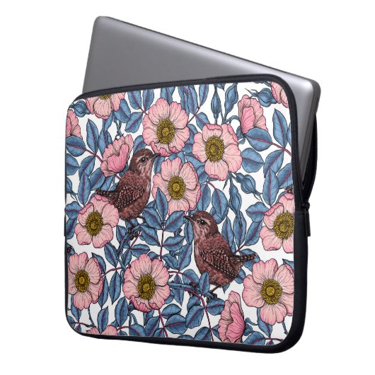 Korrels in de rozen laptop sleeve (Voorkant Links)