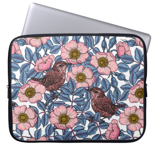Korrels in de rozen laptop sleeve (Voorkant)