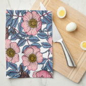 Korrels in de rozen theedoek (Quarter Fold)