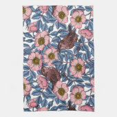 Korrels in de rozen theedoek (Verticaal)