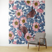 Korrels in de rozen wandkleed (In situ)