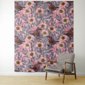 Korrels in de rozen wandkleed (In situ)
