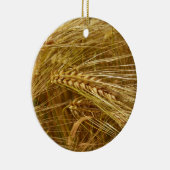 Korrels van tarwe in het veld. Het is oogsttijd! Keramisch Ornament (Rechts)