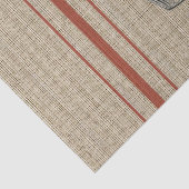 Korrelzak met rode strepen tissuepapier (Detail)