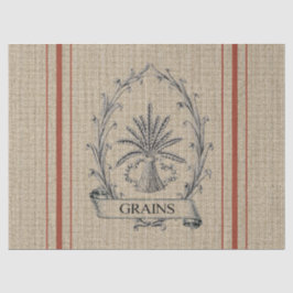 Korrelzak met rode strepen tissuepapier