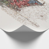 KORREPAPIER : WILLIAM MORRISE : HONEYSUCKLE CADEAUPAPIER (Hoek)