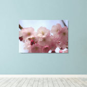 Körsbärsblommor - Canvas Afdruk (Insitu (Houten vloer))
