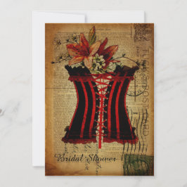 korset bridal party lingerie douche kaart