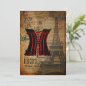 korset bridal party lingerie douche kaart (Staand voorkant)