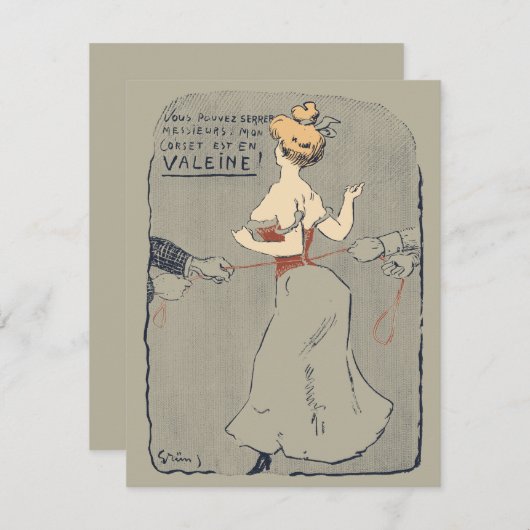 korset lacing kaart (Voorkant / Achterkant)