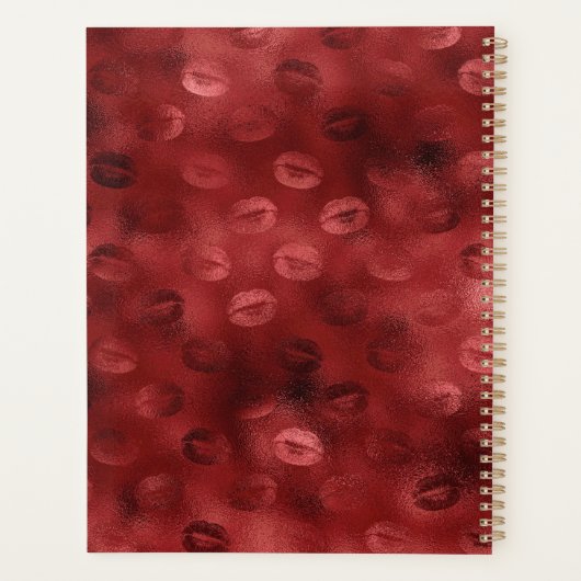 korset met rode lippen planner (Achterkant)