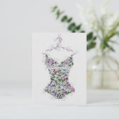 Korset op een woede briefkaart (Staand voorkant)