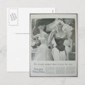 korsetten, Warfners Merry Widow Feestdagenkaart (Voorkant / Achterkant)