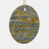 korstmos op granietsteen keramisch ornament (Rechts)