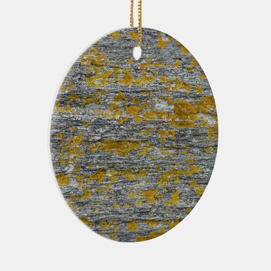 korstmos op granietsteen keramisch ornament (Rechts)