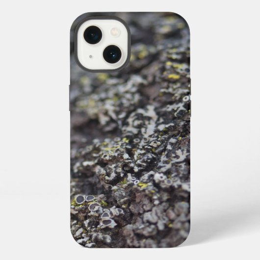 Korstmos op schors iPhone hoesje (Achterkant)
