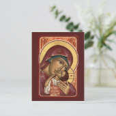 Korsun Moeder van God Prayer Card Briefkaart (Staand voorkant)