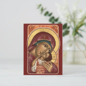 Korsun Moeder van God Prayer Card Briefkaart (Staand voorkant)