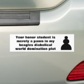 Kort Bumpersticker (Op auto)