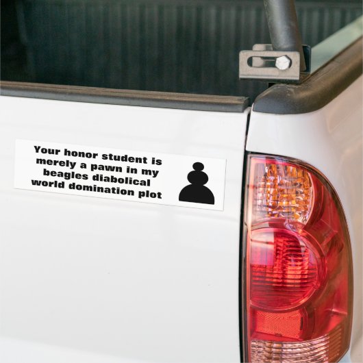 Kort Bumpersticker (Op Truck)
