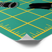 Kort de Tijd aan Pas het Etiket aan Poster (Hoek)