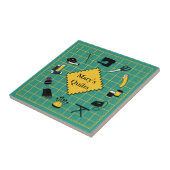 Kort de Tijd aan Pas het Etiket aan Tegeltje (Zijkant)